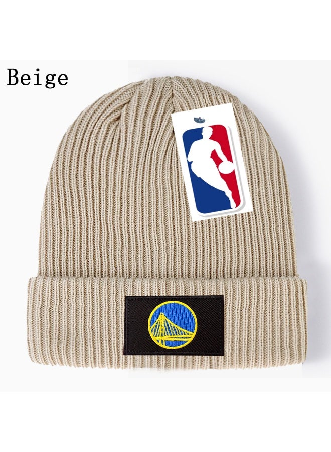 Beige Neutral Warriors Knit Beanie Minimalist Daily Hat