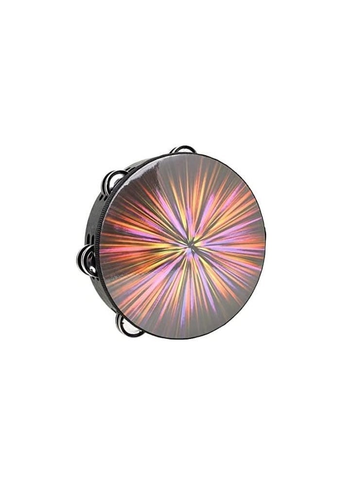MegArya 8 Inch Row Tambourine - Hand Striking Drum for Adults and Children - Image 3