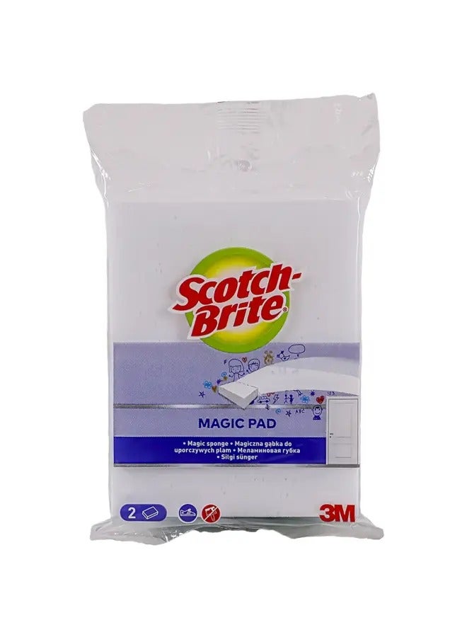 Scotch Brite 2-Piece Easy Magic Eraser Pad 18.2 x 13.4 x 3.8  cm XM004610510