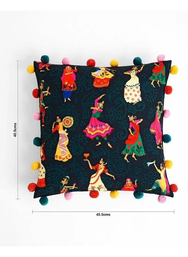 Chumbak Chumbak Classics Dancing Queens Cushion Cover