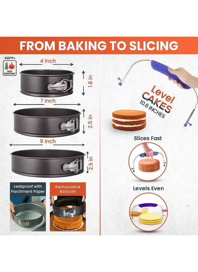 RFAQK RFAQK 700PCs Cake Decorating Kit with Baking Supplies- Cake Turntable for Decorating with Baking Pans, Leveler, 24 Numbered Piping Tips, 2 Spatulas, Fondant Tools, Video Course,Pattern Chart&More  - Image 2