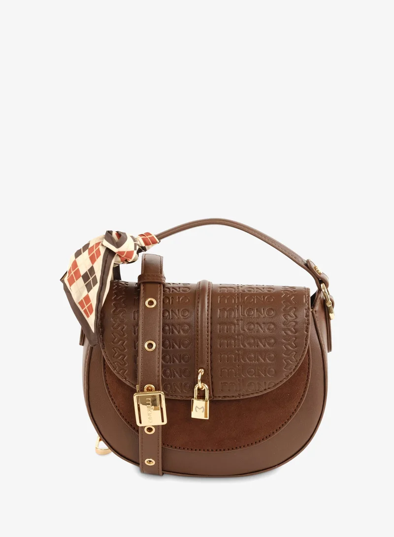 ميلانو NYLA CROSSBODY -Dark Brown