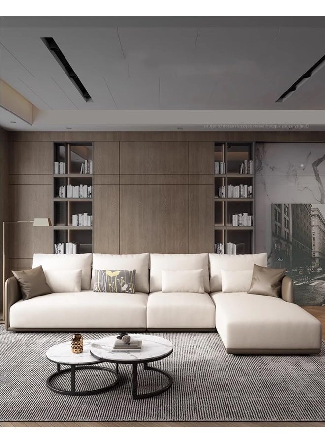 Generic L Shape Sectional Sofa Italian Luxury Modern Corner Couch (Left)  - Image 1