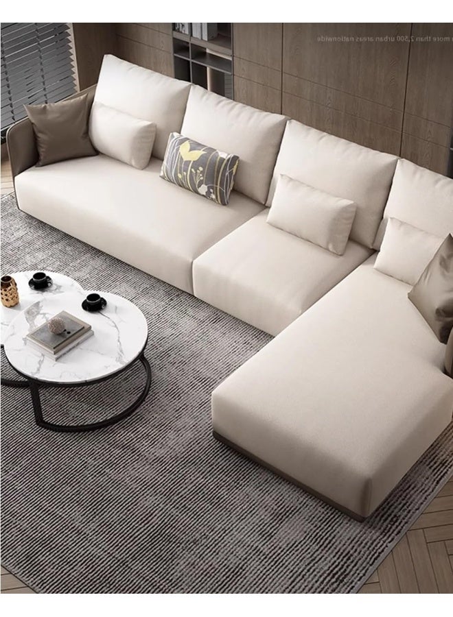 Generic L Shape Sectional Sofa Italian Luxury Modern Corner Couch (Left)  - Image 3