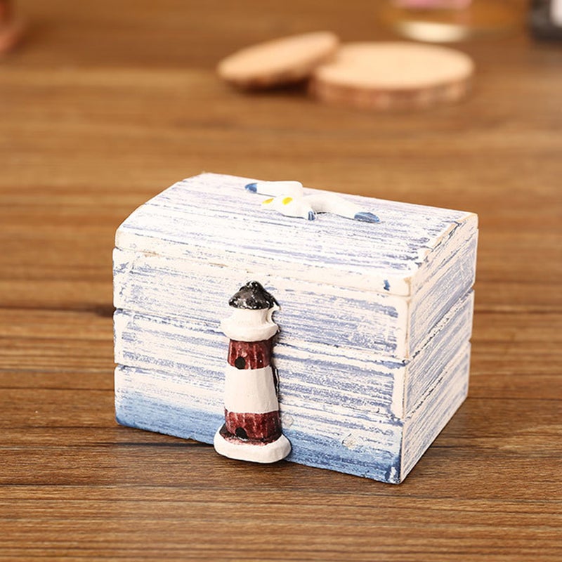2Pcs Mediterranean Style Storage Boxes Candy Boxes Desktop Boxes - Image 2