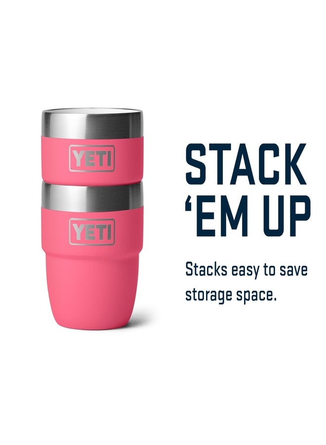 YETI Rambler 4 oz Stackable Cup, Stainless Steel, Vacuum Insulated Espresso/Coffee Cup, 2 Pack, Tropical Pink - Image 5