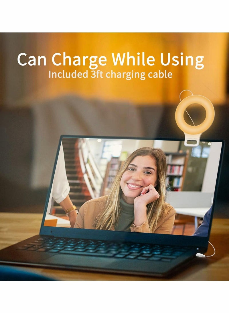 SYOSI Clip-on Selfie Ring Light, LED Rechargeable Circle Light for Phone  - Image 4