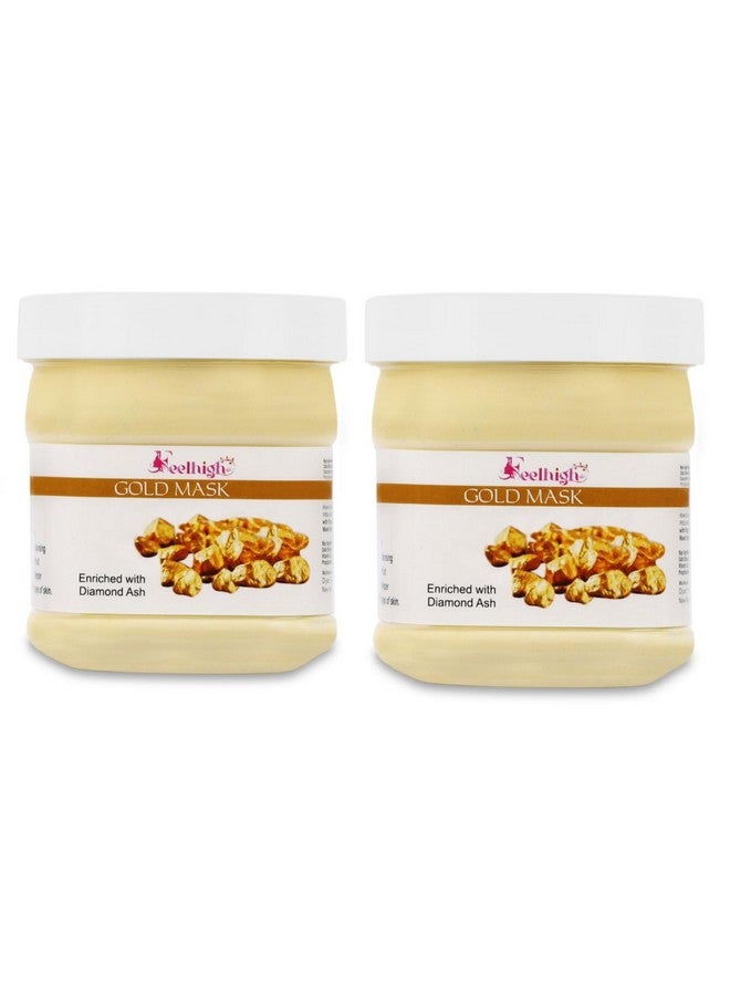 Feelhigh FACE Mask pack2- Skin Care products - Facial product -500ml each -pack2 (Gold mask2) - Image 1
