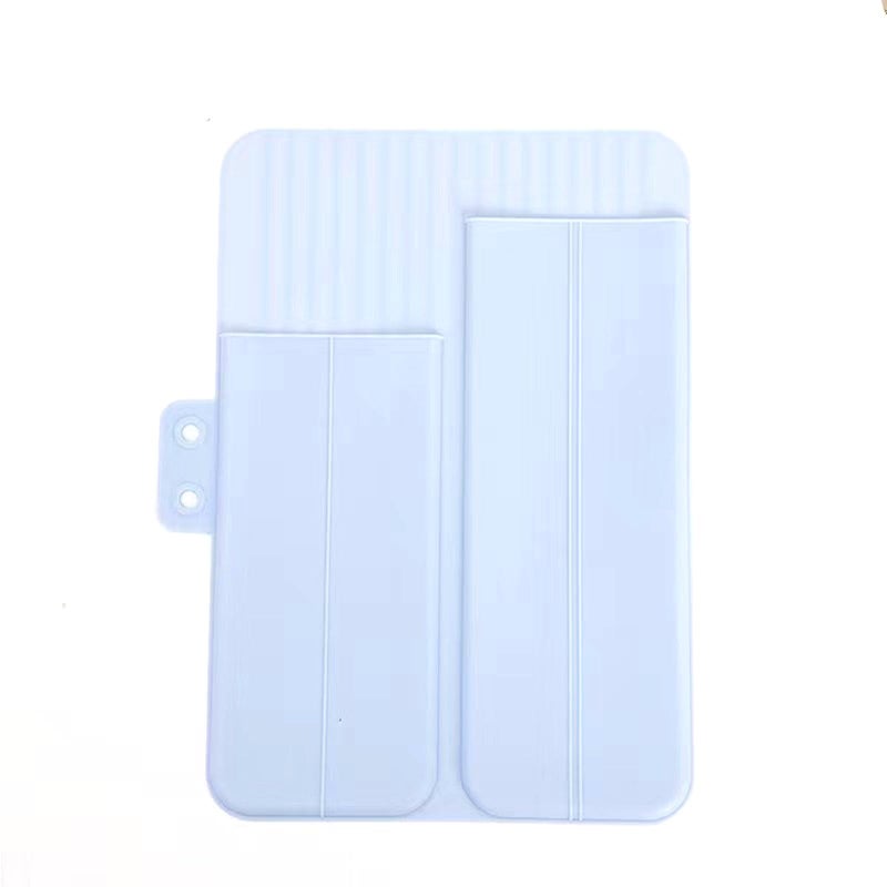 ALHBEJT Heat Resistant Silicone Mat Travel Case Portable Travel Mat Cover For Hair Straightener  Flat Iron And Hot Hair Styling Tools (Blue) - Image 2