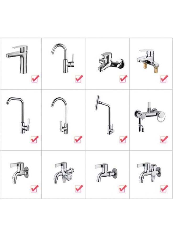 Portable Travel Shattaf Bidet Sprayer/Toilet Sprayer with 2.5M Extendable Hose, Easy Faucet Installation, Lightweight and Compact Shatafa Set for Travelers(Pink Silicon Holder)