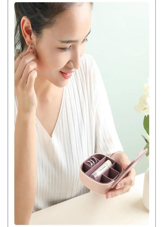 Cloudzy Heart Shape Jewellery Box 3 Layer Rotation Ring Necklace Display Storage Case Deer Antler Organizer Stud Earring Transparent Appearance Box - Image 4