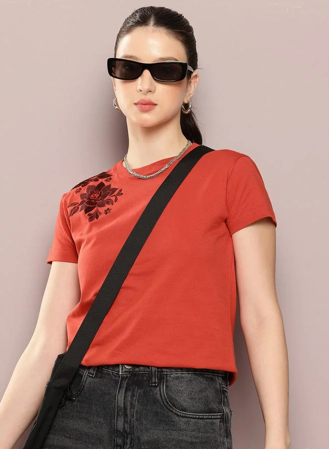 Dillinger Women Regular Fit Crew Neck T-Shirt