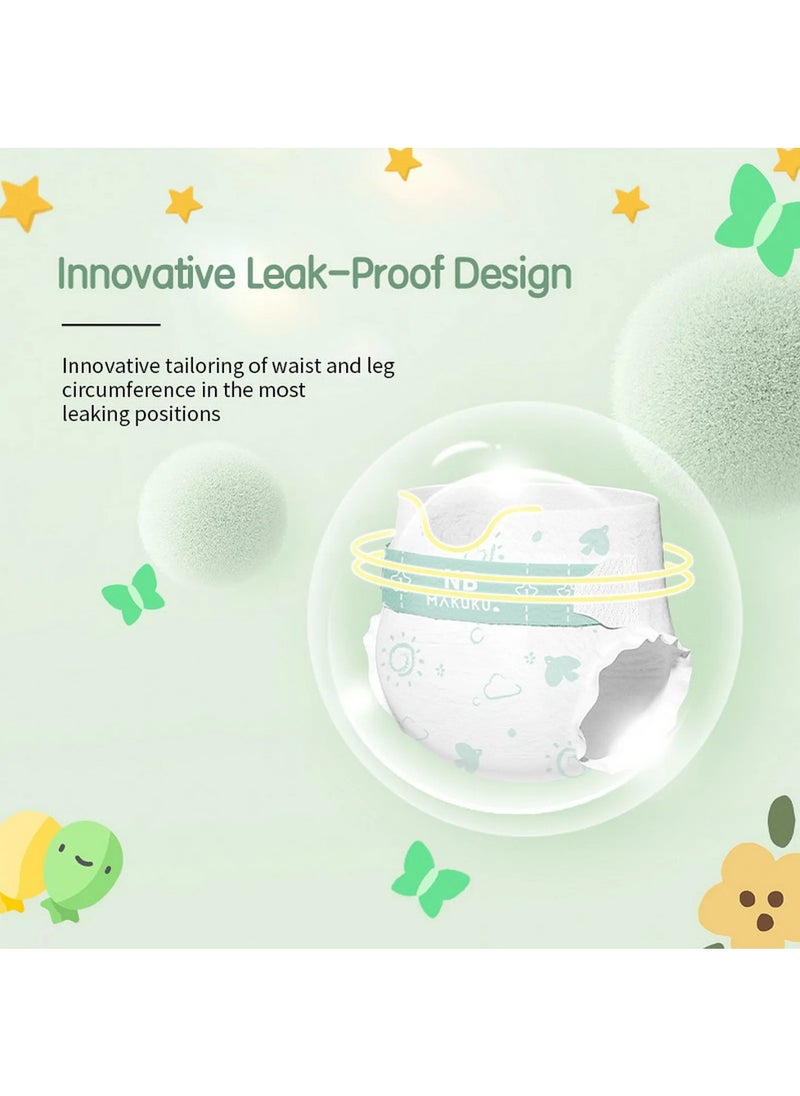 Makuku MAKUKU Comfort Fit Baby Tape Style Diapers Size 2, Leak-Proof Breathable Material, 8x30 Pcs, 4-8kg  - Image 2