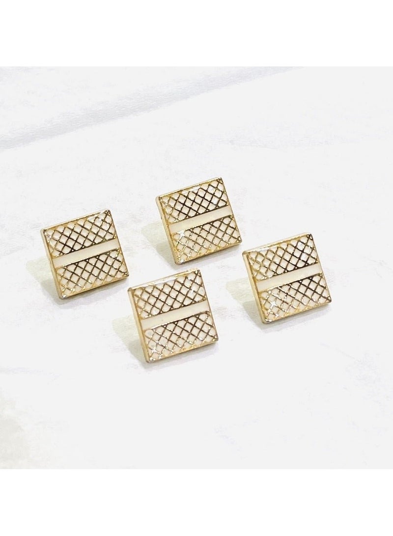 Abrar 8 Set Metal Snap Buttons For Men Saudi Thobe Size 12mm - Image 1