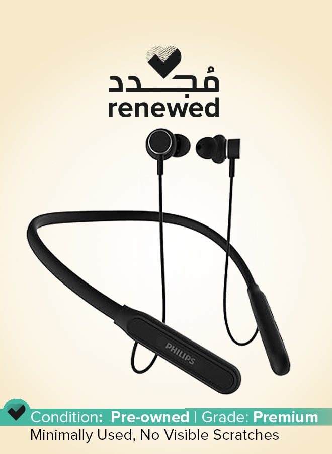 Philips Renewed - Wireless Neckband With 60 Hr Playtime Black - Image 1
