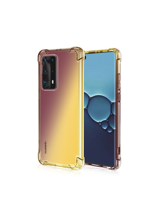 + Huawei Y7prime 2019 Anti-drop Y7A Huawei Y6 2019 Gradient Y9 2019 Phone Case Y7P Applicable-Color:Black Carry Gold-Applicable Model:P Smart 2021/Y7A