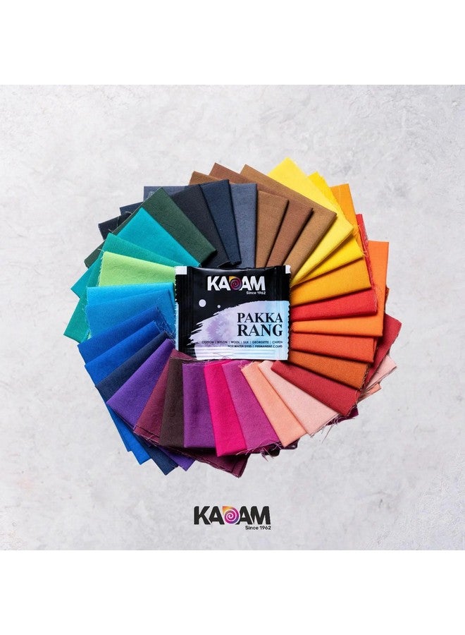KADAM (LABEL) Kadam Pakka Rang Multicolour Combo: Sunset | 5 Multicolour Sachet (5g each) | Includes DyFix Color Fixer (5 Sachets) | Permanent Fabric Dye Colors for Faded Clothes | Applicable on Cotton, Nylon, Silk, Wool, Georgette, Chiffon, Denim, Jute - Image 3