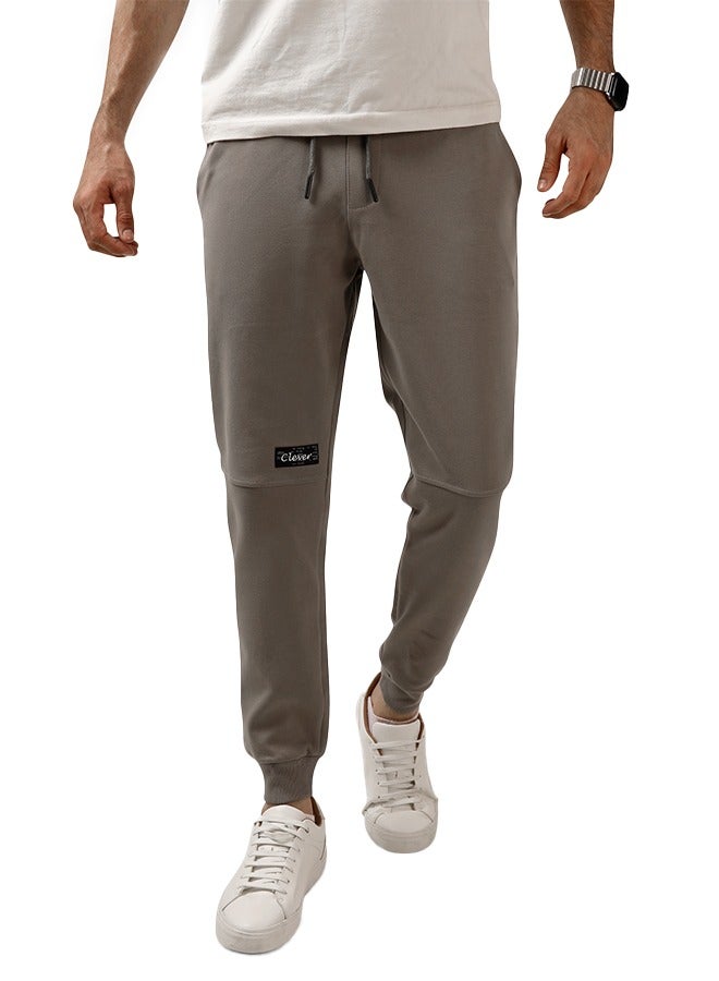 Men's Sweatpants , Melton Cotton Material - Gray