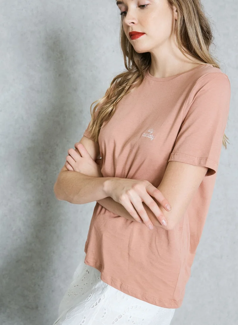 VERO MODA Embroidered T-Shirt