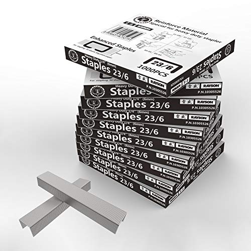 Rayson Heavy Duty Staples, Enhanced 1/4" Leg Length, 1/2" Width, 2000 Staples (30 Sheets) - Image 4