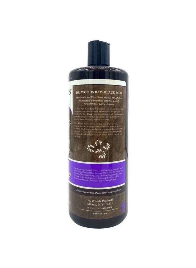 Dr. Woods Raw African Black Moisturizing Liquid Castile Soap 32 Ounce (Pack Of 2) - Image 3