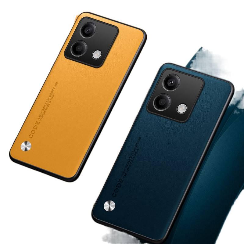 BB Leather Texture Protective Case for Redmi Note 13 with Drop Protection and Full Coverage plus Shockproof plus Leather Texture plus Business Style in Carbon Fiber Pattern - Image 3