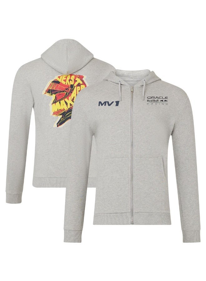 Red Bull سويت شيرت بغطاء رأس ماكس مع سحاب - Image 2