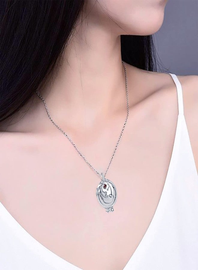 UoYu Damon's Ring Opening Vervain Locket Pendant Necklace and Daywalking Katherine Necklace Pendant Charm Necklace-Royal Blue Diamond Stud Earrings S Ring 6 Pcs - Image 4