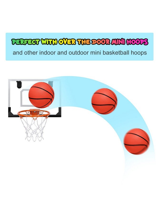 Iyoyo Mini Basketballs, 5 Pack 6" Inch Small Basketball Set with Pump Over The Door Mini Hoop Basketball Replacements Toy Basketball for Toddlers,Kids,Teenagers for Pool Indoors Outdoors - Image 3