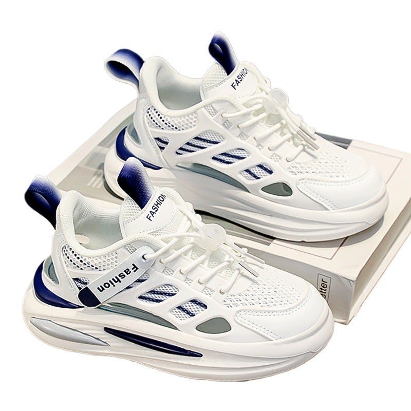 Boys' White Shoes Summer Single Mesh Sports Shoes Soft Sole Boys' Cut Out Mesh Shoes Breathable Kidsren'S Shoes - Image 5