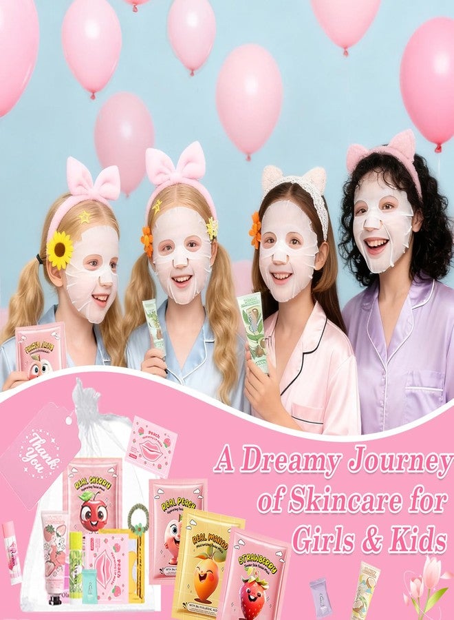 BliBling 90 PCS Spa Party Supplies for Girls Women,Spa Gift Sets Favors Include Face Masks,Hand Cream,Lip Balm,Lip Mask,Under Eye Patches,Hair Band,Daughter Spa Birthday Sleepover Party Supplies for Girls - Image 2