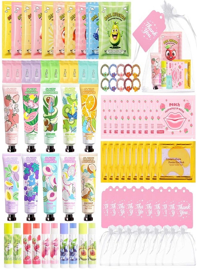 BliBling 90 PCS Spa Party Supplies for Girls Women,Spa Gift Sets Favors Include Face Masks,Hand Cream,Lip Balm,Lip Mask,Under Eye Patches,Hair Band,Daughter Spa Birthday Sleepover Party Supplies for Girls - Image 1