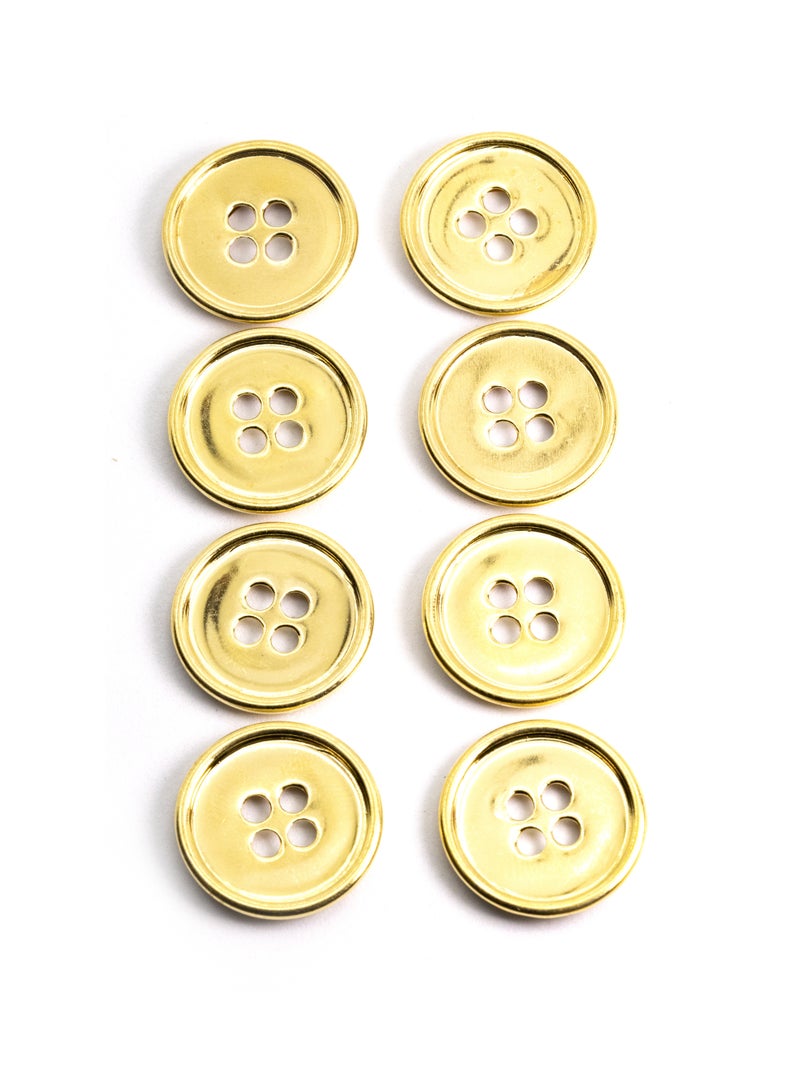 26pcs Round Metal Button Set. Sewing metal Button for Unisex. (Gold Color)  - Image 4
