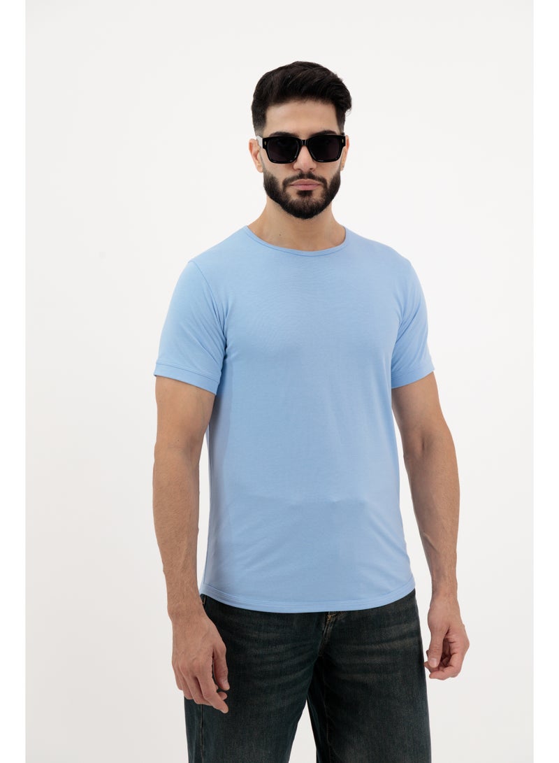 Vasl Hub VaslHub Plain T-Shirts for Men – Cotton Crew Neck Regular Fit – Pack of 3 – Navy, White and Mist - Image 3