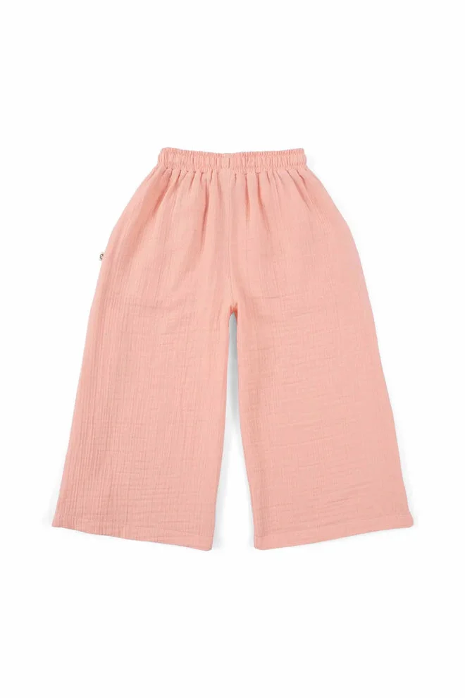 Little Gusto Muslin Trousers - Pink
