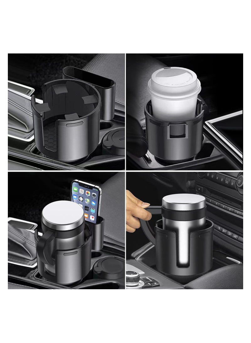 SYOSI Cup Holder Expander for Car, Car Cup Holder Expander with Phone Holder, Cup Phone Holder for Car, Large Cup Holder Adapter for Car 32/40 Oz Bottles, Big Drinks Mugs, Fit Different Kinds of Car(1 Pack) - Image 2