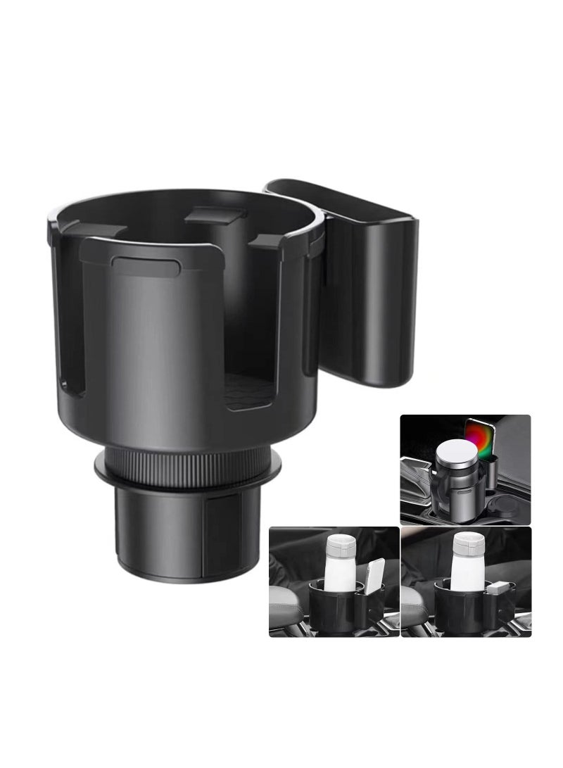 SYOSI Cup Holder Expander for Car, Car Cup Holder Expander with Phone Holder, Cup Phone Holder for Car, Large Cup Holder Adapter for Car 32/40 Oz Bottles, Big Drinks Mugs, Fit Different Kinds of Car(1 Pack) - Image 1