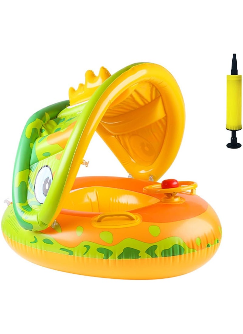 Generic Tanda Baby Float with Swimming Chair, Inflatable Baby Pool Toy, Baby Swimming Ring, Inflatable Swimming Aid for Kids - Sea - Summer  - Image 1
