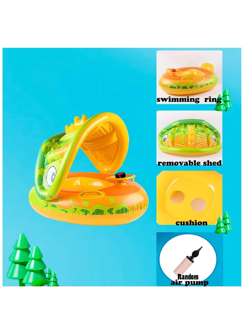 Generic Tanda Baby Float with Swimming Chair, Inflatable Baby Pool Toy, Baby Swimming Ring, Inflatable Swimming Aid for Kids - Sea - Summer  - Image 4