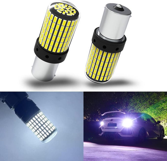 1156 Led Bulbs White Backup Reverse Light - Super Bright 3000 Lumens, Error Free Canbus (2Pcs)