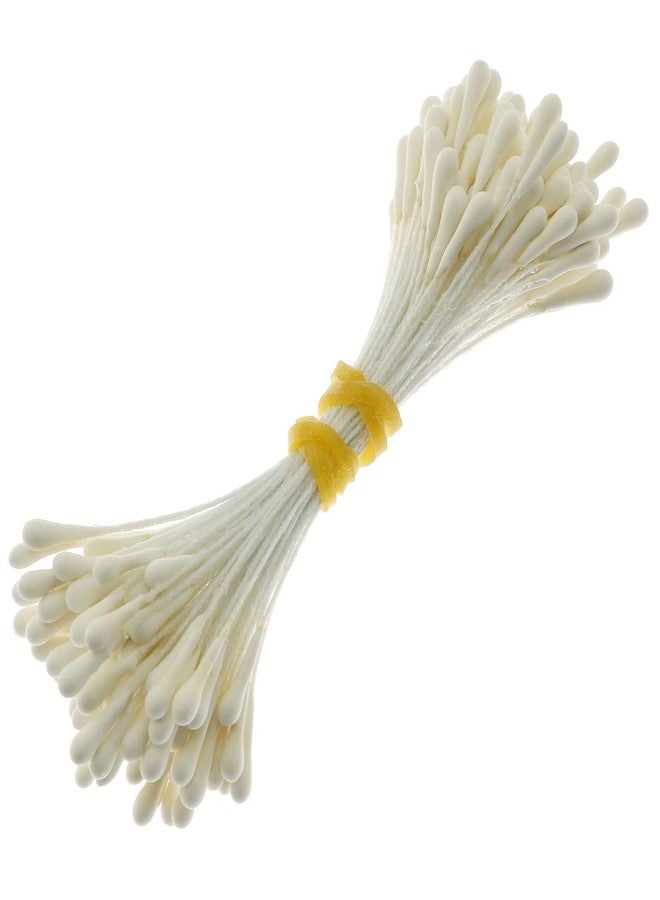 Lind Kitchen About 400PCS Artificial Pearlized Floral Stamen, Flower Stamen for Flower Making Scrapbook Decoration, Matte Milky White - Image 5
