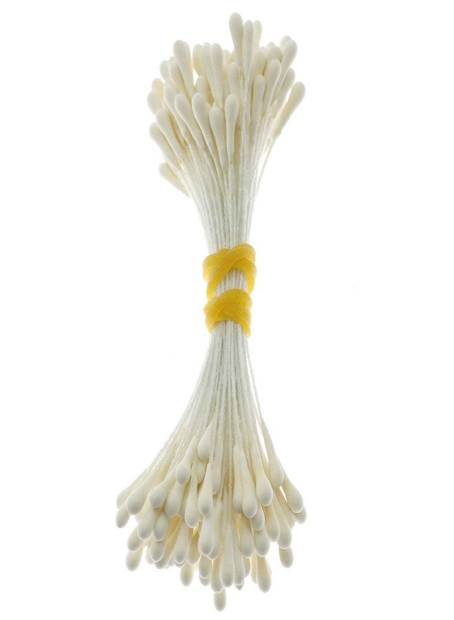 Lind Kitchen About 400PCS Artificial Pearlized Floral Stamen, Flower Stamen for Flower Making Scrapbook Decoration, Matte Milky White - Image 3