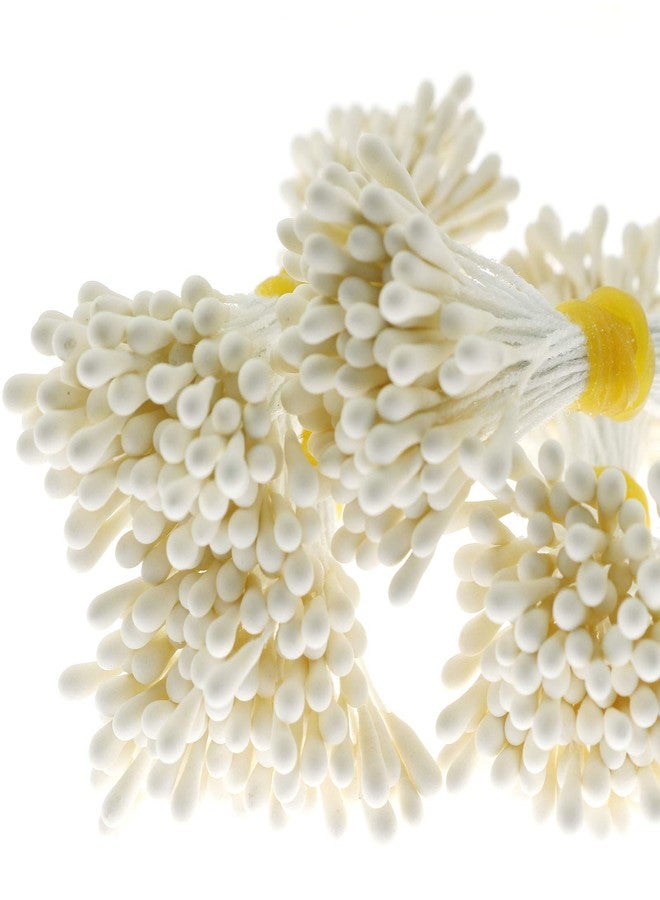 Lind Kitchen About 400PCS Artificial Pearlized Floral Stamen, Flower Stamen for Flower Making Scrapbook Decoration, Matte Milky White - Image 4