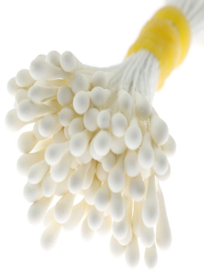 Lind Kitchen About 400PCS Artificial Pearlized Floral Stamen, Flower Stamen for Flower Making Scrapbook Decoration, Matte Milky White - Image 2
