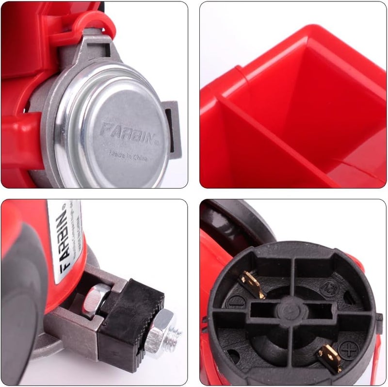 FARBIN 12V Loud Air Horn Kit with Relay - Train Horn for Trucks, Cars, Motorcycles, Golf Carts, and Boats - Image 4