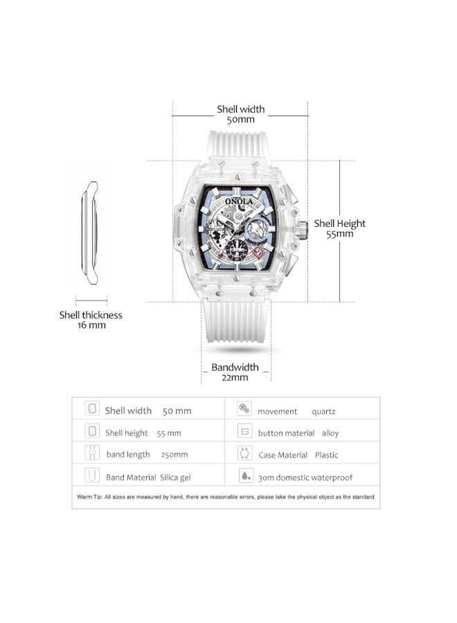 ONOLA Casual Quartz Analog Wrist Watch ON6011 - Image 3