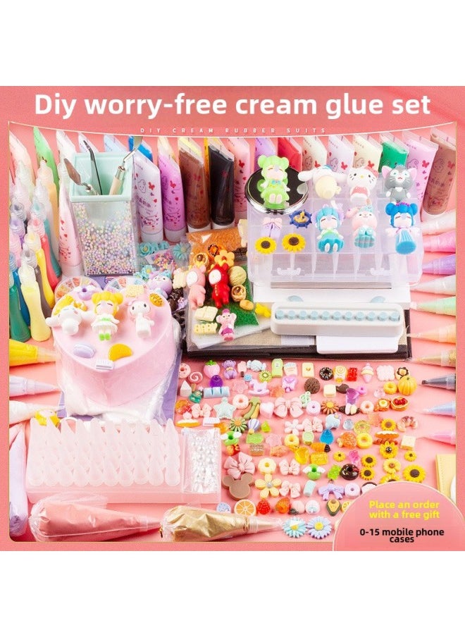 ماركة غير محددة حقيبة غراء كريم محاكاة حقيبة مادة جراب هاتف محمول حقيبة بدلة DIY إكسسوارات يدوية مادة دمية-الارتفاع: صندوق نعمة غراء كريم Xicai 11  - Image 2