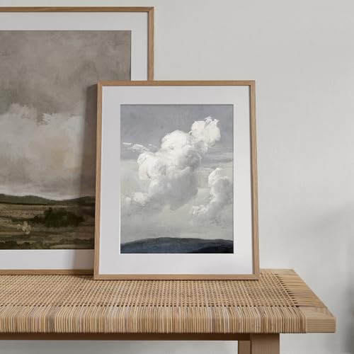 XOCUUI Unframed Canvas Wall Art Classical Oil Painting Canvas Prints Decor Clouds Sky with Vintage Landscape Wall Art Pictures Home Decor 8x10in - Image 2