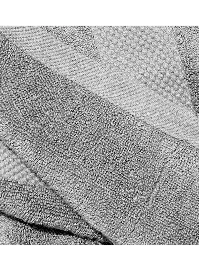 1Chase Luxury Hand Towels Cotton Hotel spa Bathroom Towel 16x30 Set Of 6  Grey