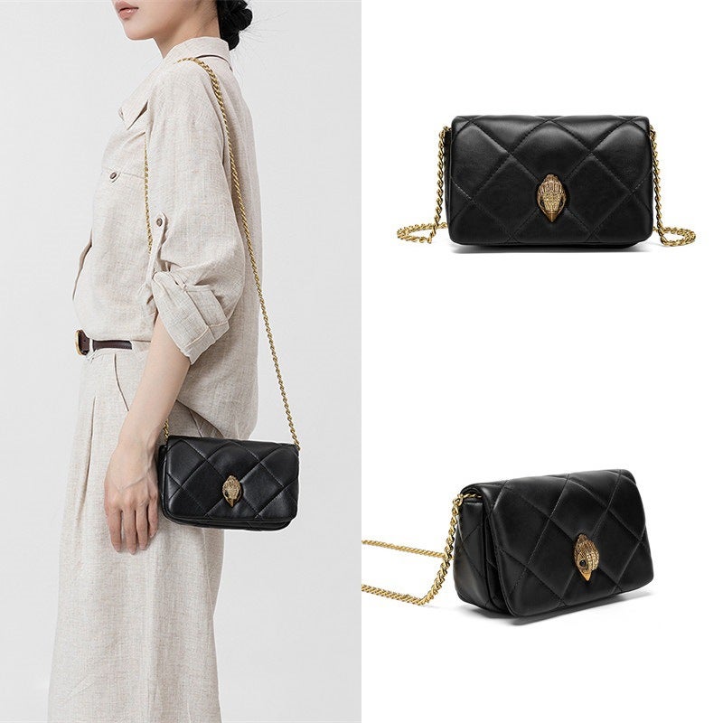 Kurt Geiger Women's Chain Crossbody Bag with Eagle Head Hardware - Small Square Shoulder Bag - Image 1
